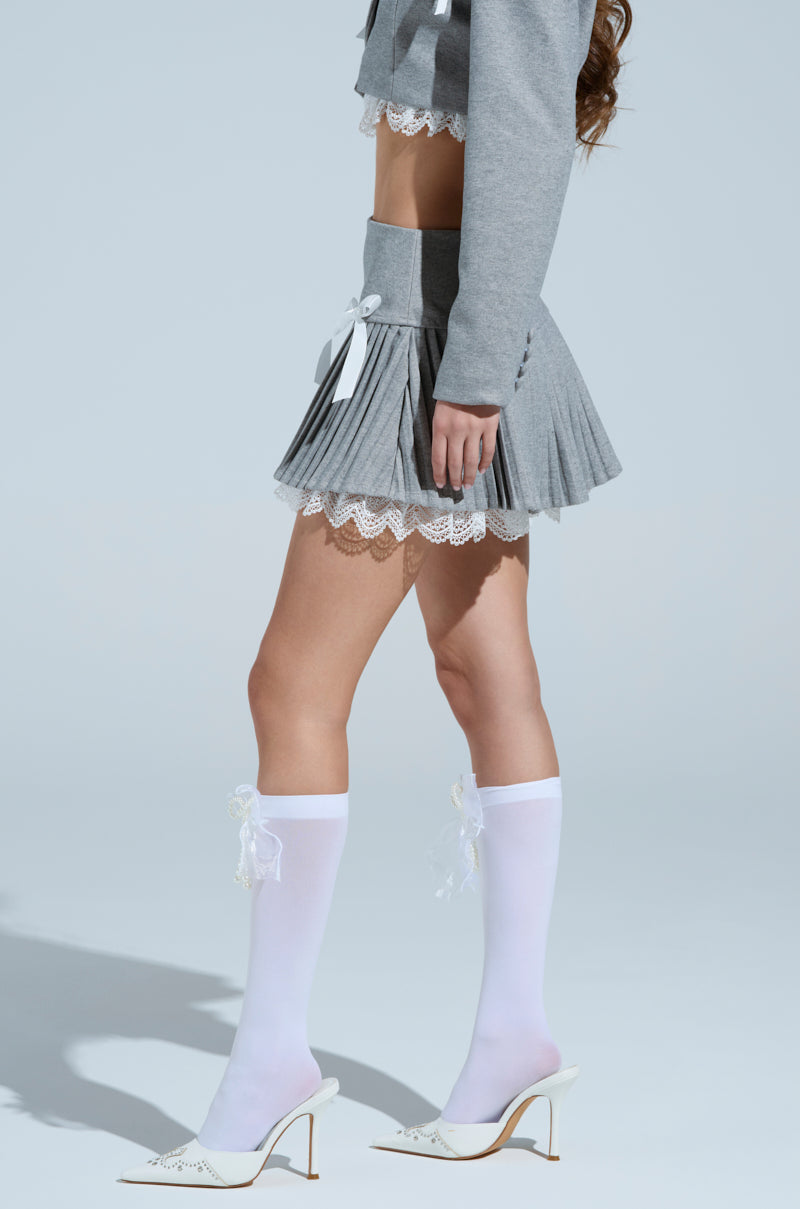 MARLEY LACE TRIM MINI SKIRT