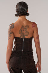 OH BABY VELVET DENIM CORSET