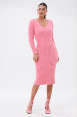 WANT YOU BACK KNIT MIDI DRESS