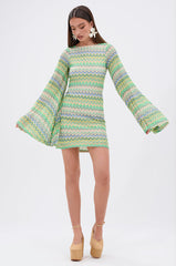 SUMMER TIME FINE PRINTED MINI DRESS