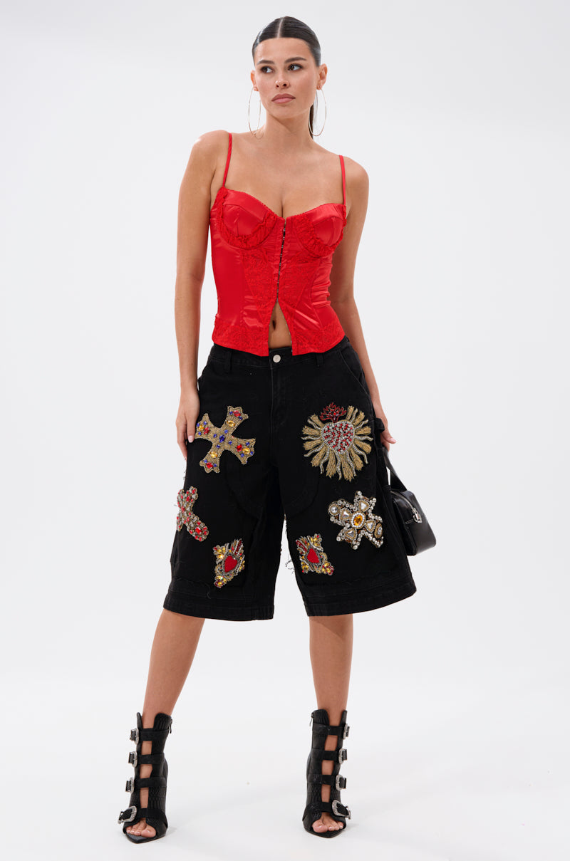 WILD AND FREE DENIM SHORTS