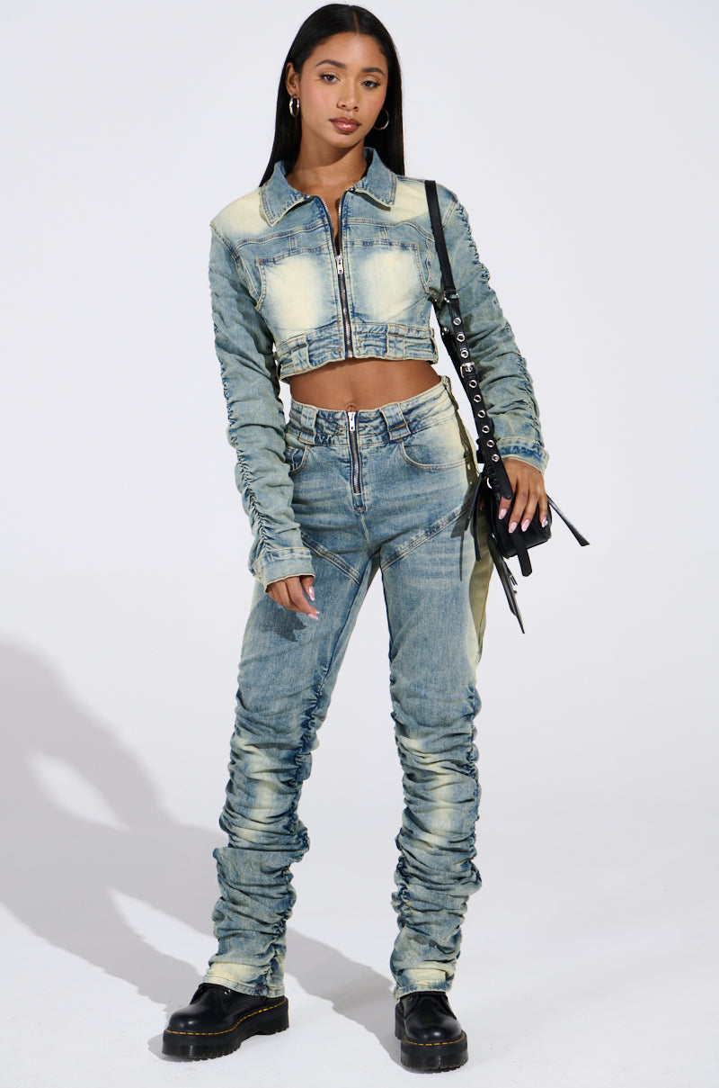 UP ALL NIGHT DENIM JACKET