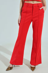 BUSINESS CASUAL TROUSER IN RED