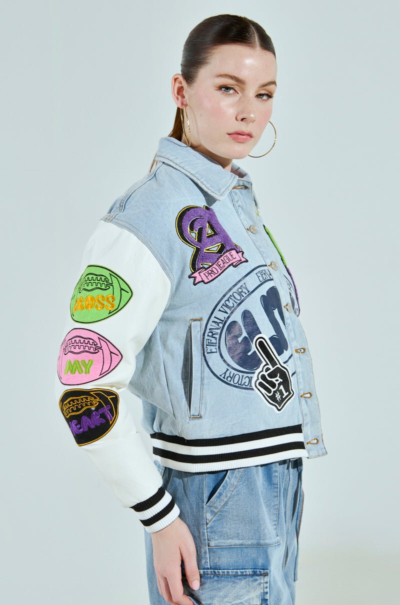 ACADEMIA DENIM BOMBER