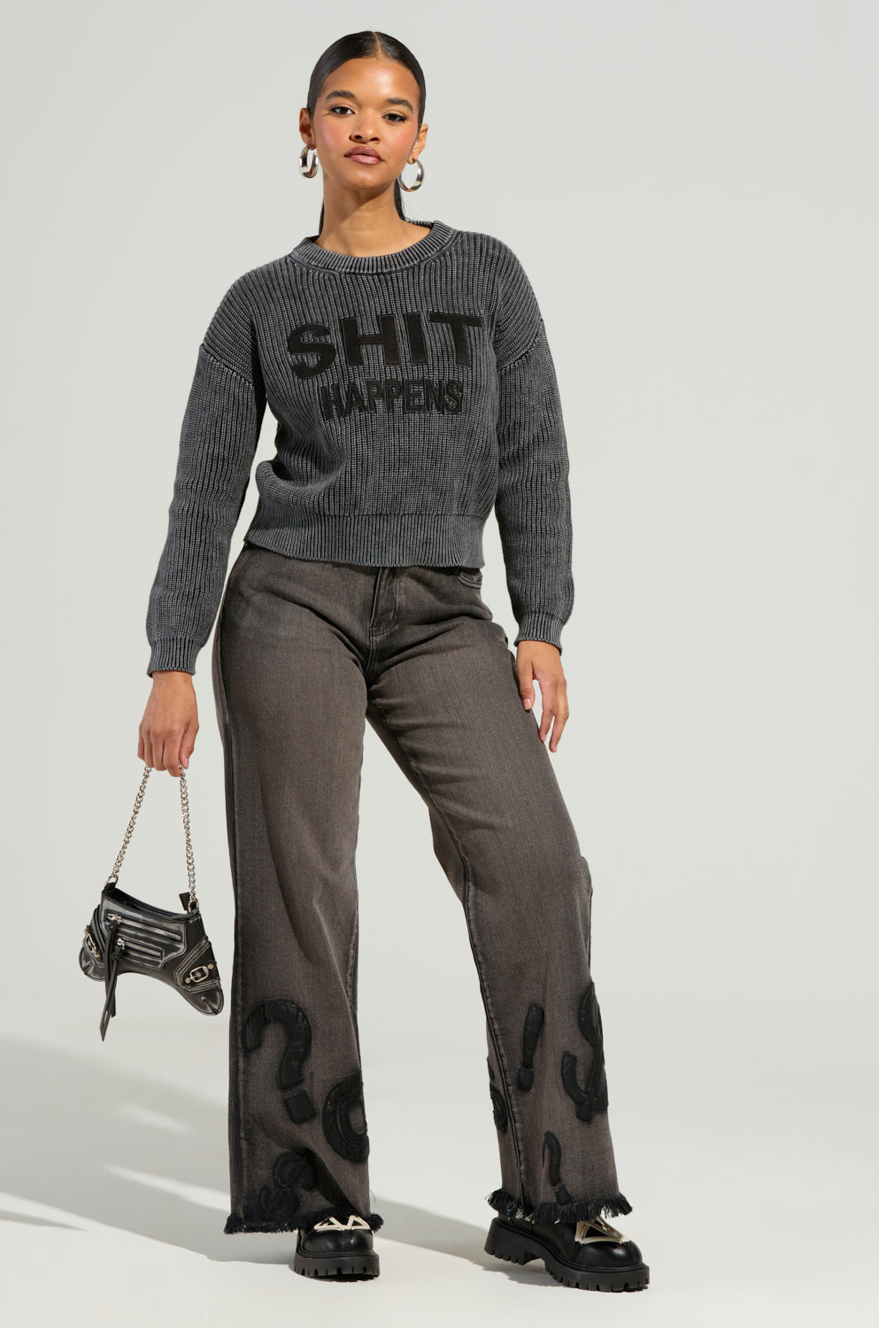 READ MY LIPS PATCHWORK DENIM JEANS