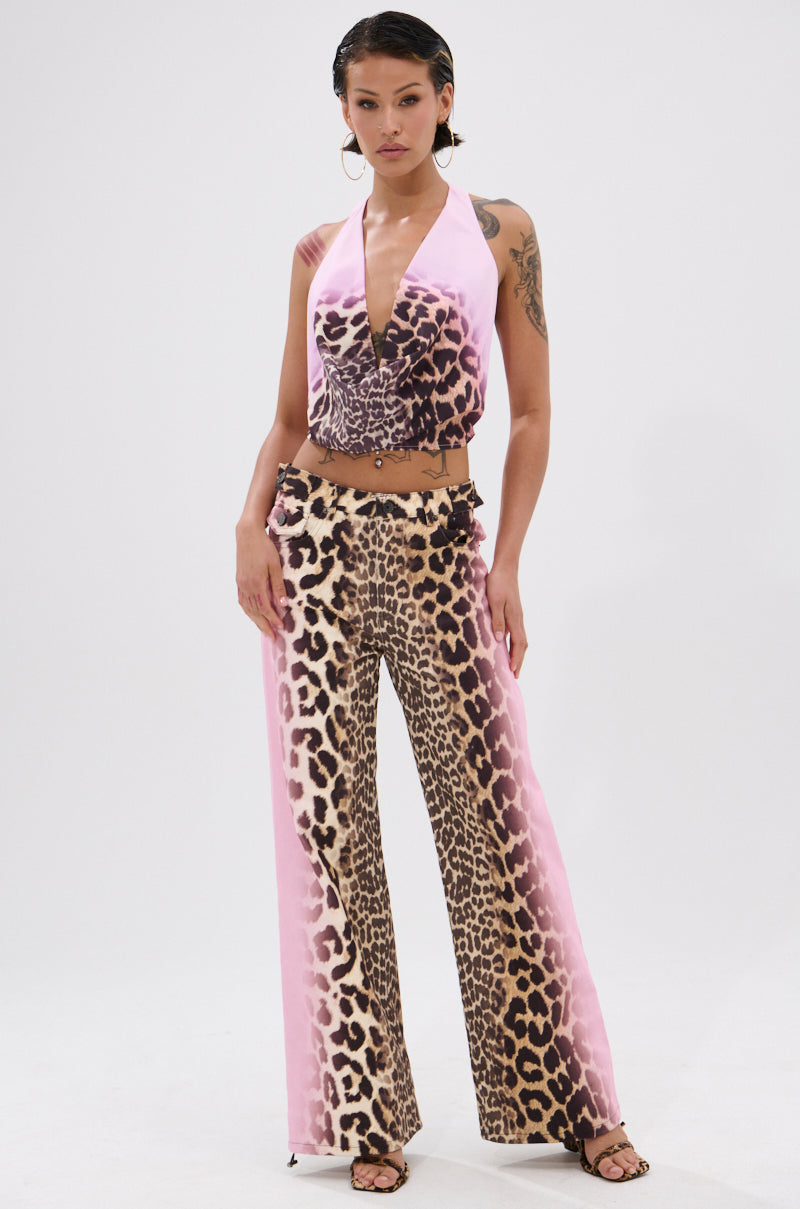 COCO LEOPARD PRINT DENIM