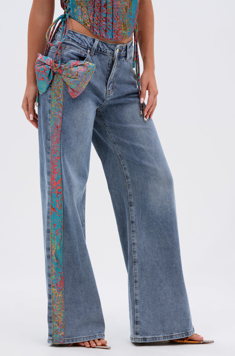 PRETTY GIRL PROBLEMS DENIM WITH BOW