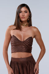 FARAH SLINKY CORSET TOP