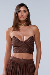 FARAH SLINKY CORSET TOP