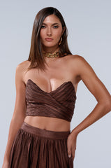 FARAH SLINKY CORSET TOP