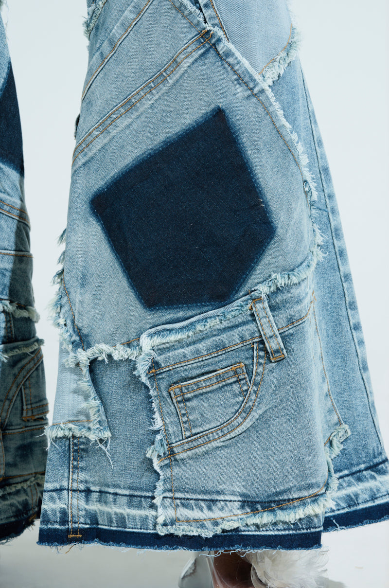 ALL OVER ME DENIM PATCHWORK JEANS