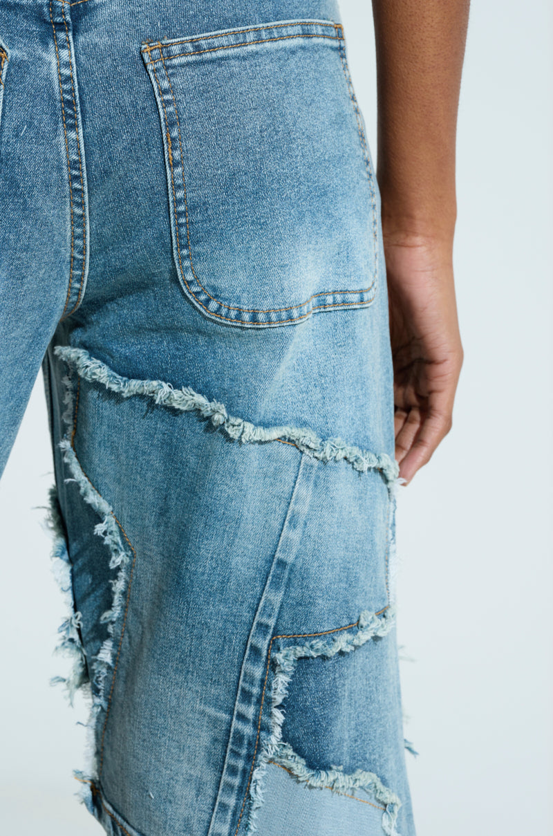 ALL OVER ME DENIM PATCHWORK JEANS