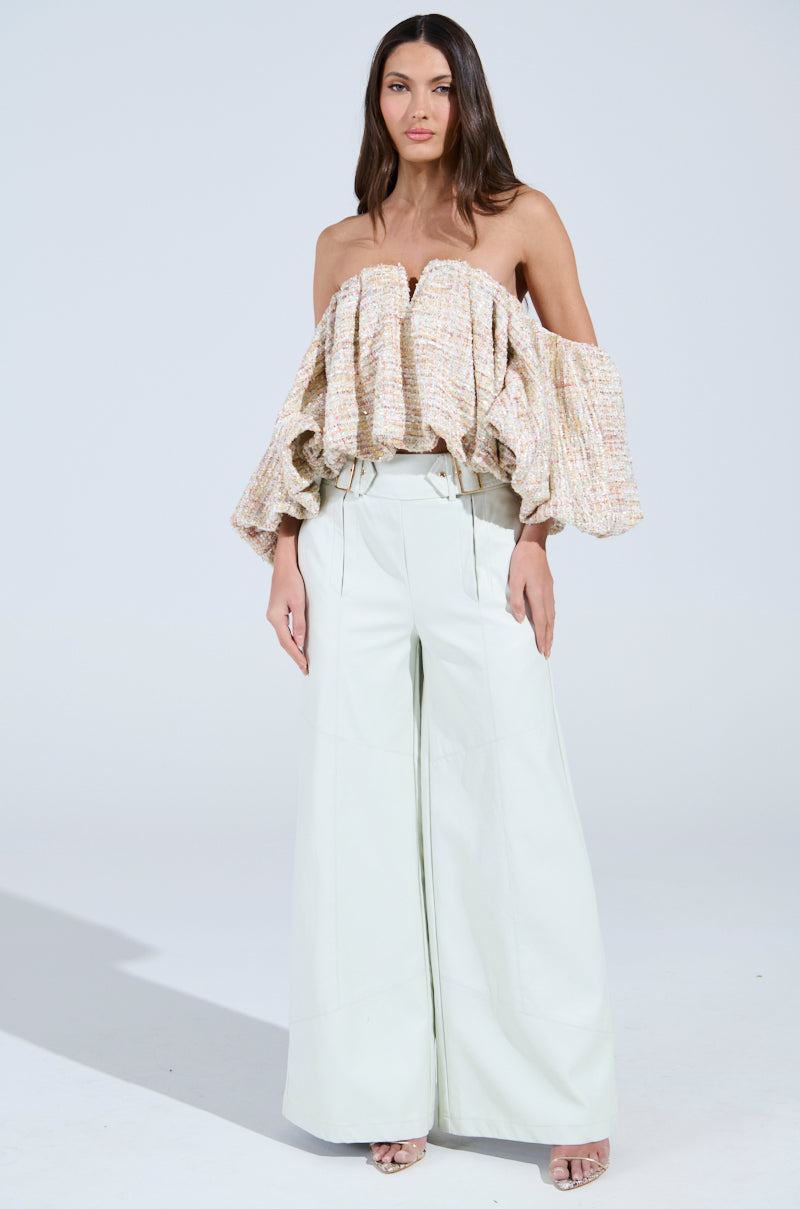 AMY TROUSER IN IVORY