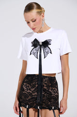 GIRLY POP BOW TEE