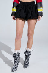 BUBBLES EVERYWHERE SHORT IN BLACK