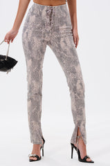 IN THE SUN SNAKE LACE-UP PANT
