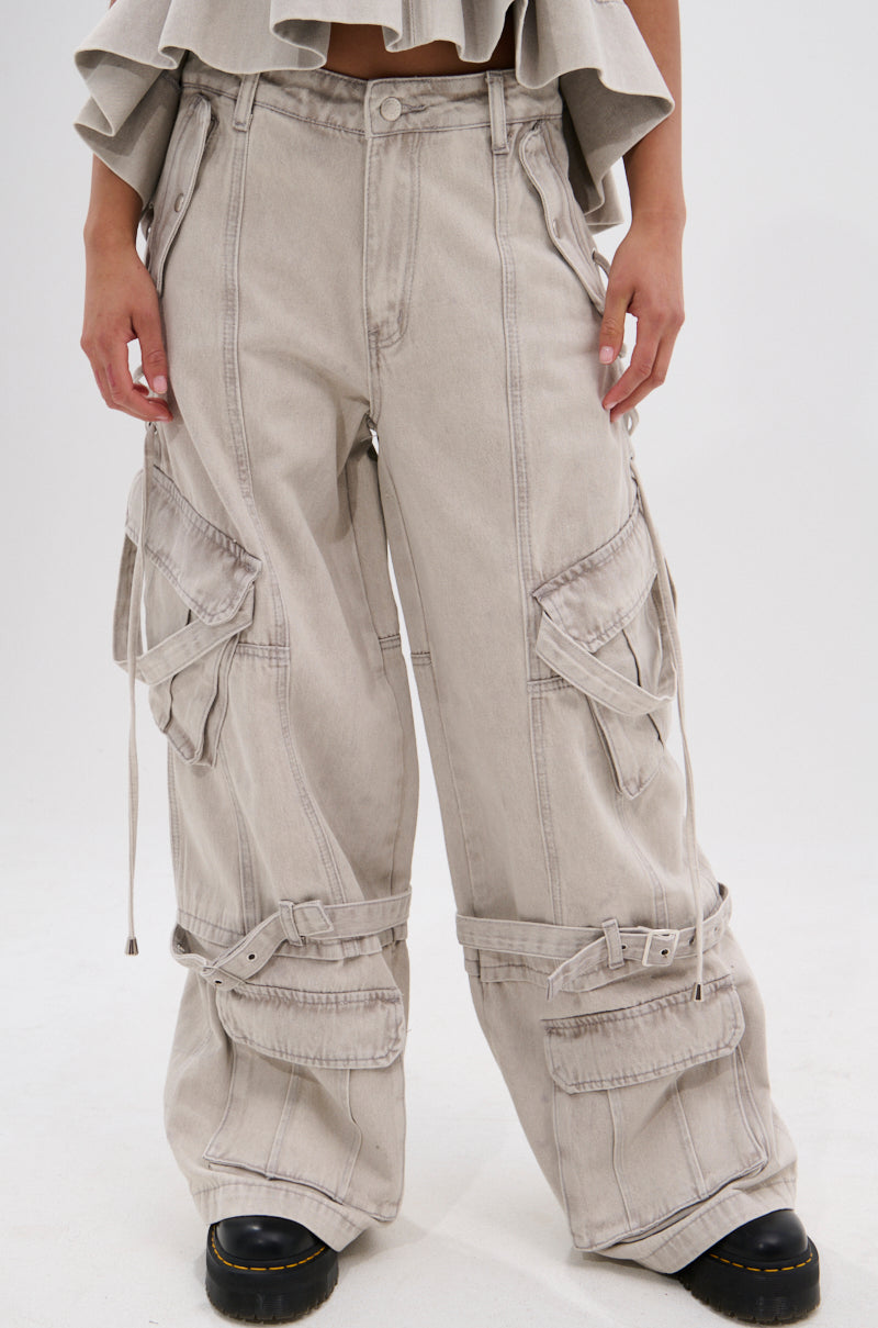 KARA DENIM CARGO PANT