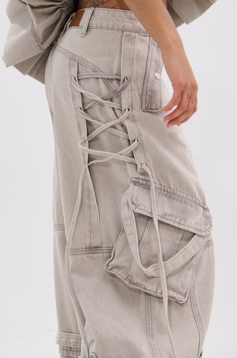 KARA DENIM CARGO PANT