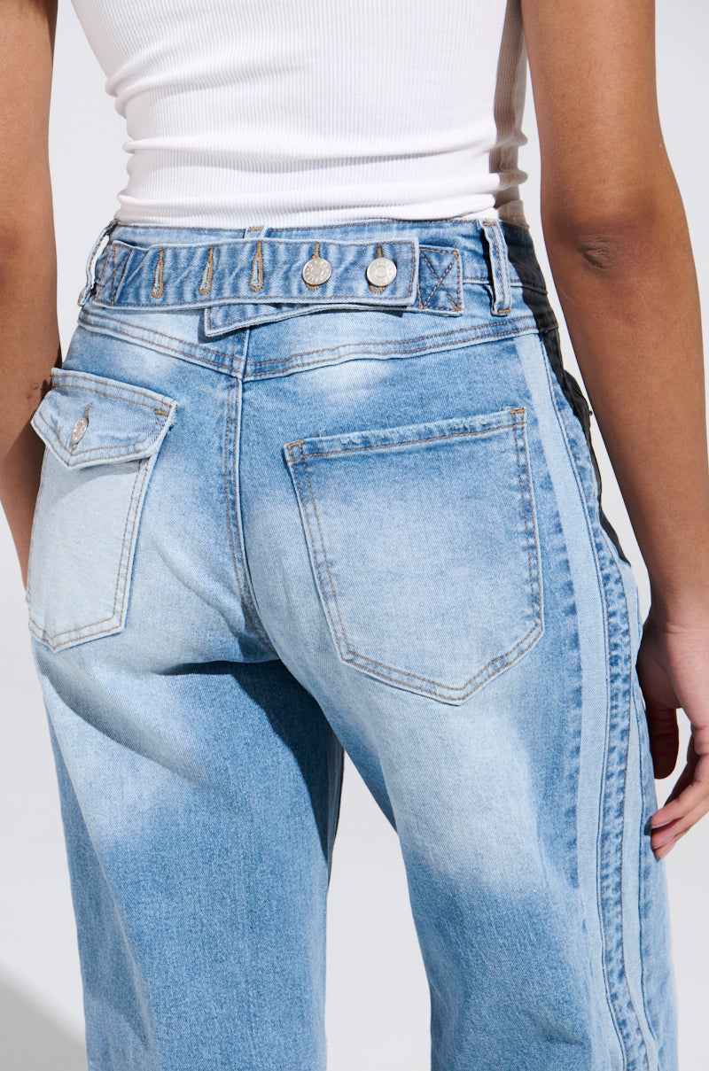 JUST LIKE THAT WIDE LEG DENIM PANT