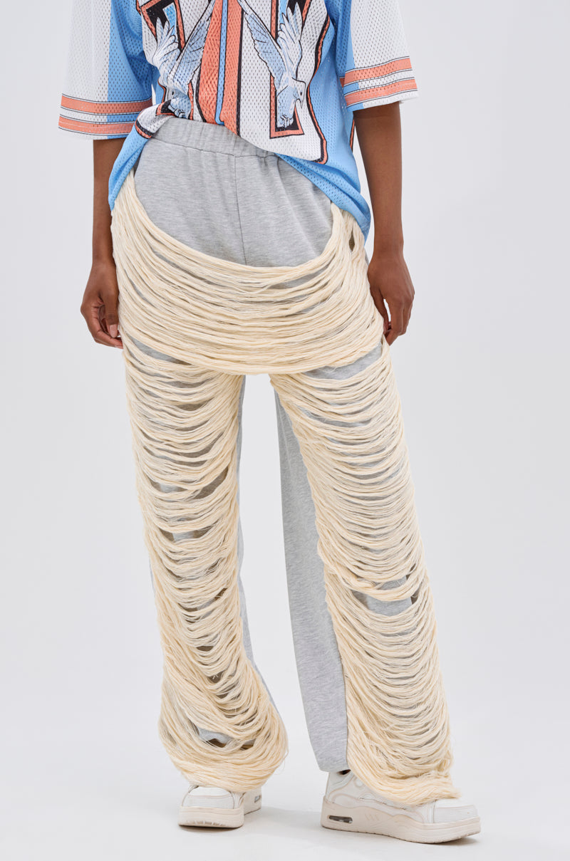 CRAZY LADY DISTRESSED JOGGER