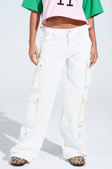 GET RIGHT TO IT CARGO DENIM PANT