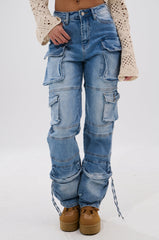 IRIS CARGO DENIM PANT