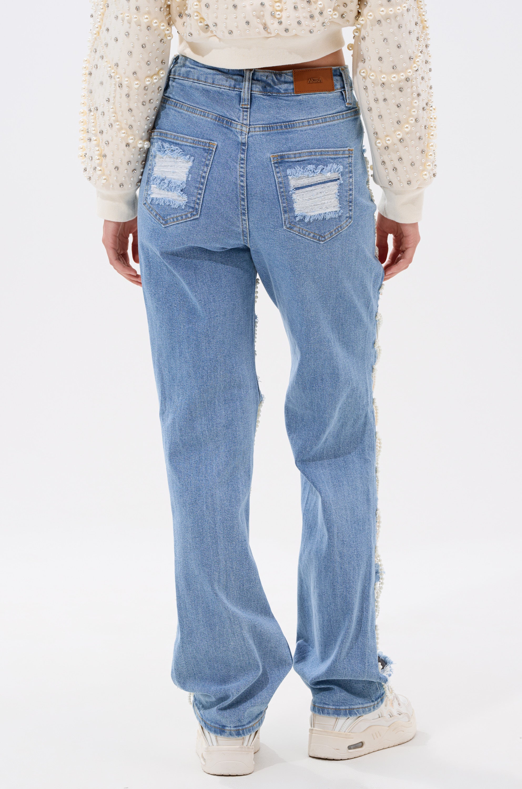 DISTRESSED LIFE DENIM PANT
