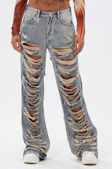 REAL TALK DISTRESSED JEANS