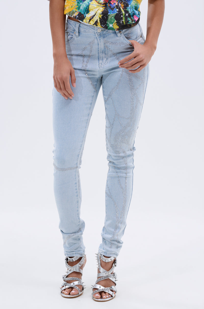 SPIDER GIRL SKINNY DENIM