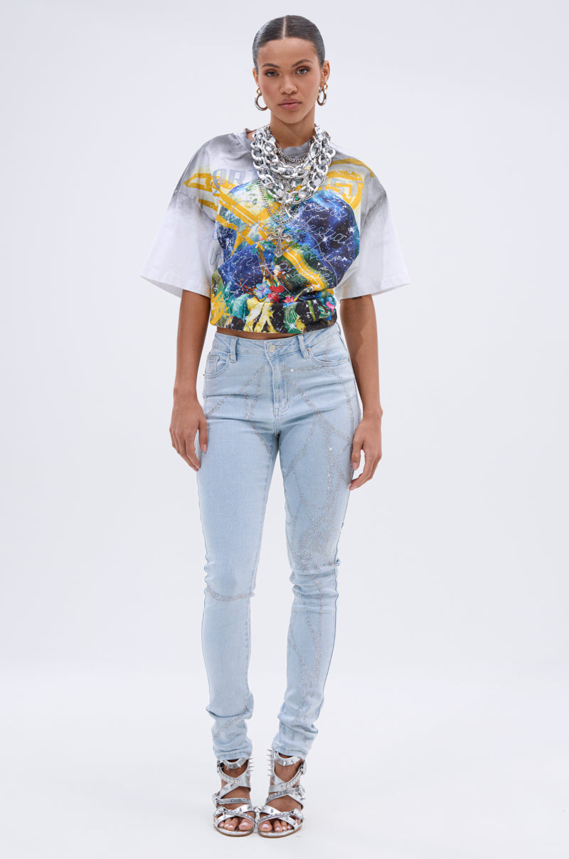 SPIDER GIRL SKINNY DENIM
