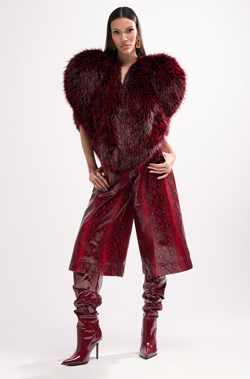 EXTRA IS MY MIDDLE NAME SNAKE BERMUDA SHORT