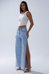 ESSENTIAL RELAXED FIT BLING DENIM JEANS