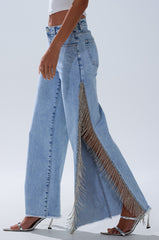 ESSENTIAL RELAXED FIT BLING DENIM JEANS