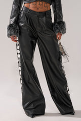 TIME AFTER TIME FAUX LEATHER TROUSER