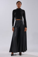 GALAXY FAUX LEATHER TROUSER