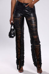 SAME OL' MISTAKES DISTRESSED LEATHER PANT