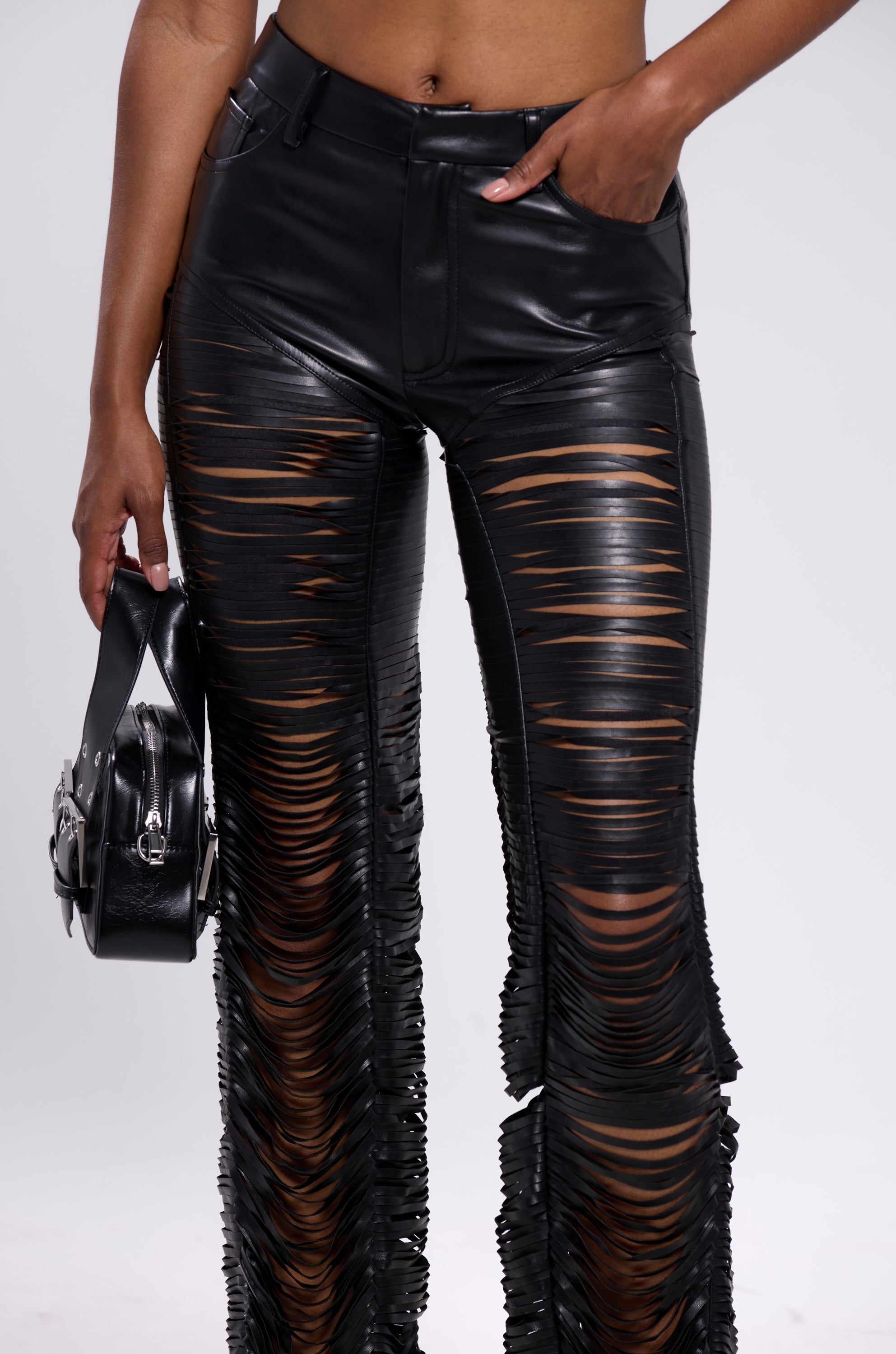 SAME OL' MISTAKES DISTRESSED LEATHER PANT