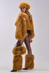 SNOW DAY FAUX FUR SWEATER