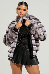 MINA FAUX FUR BOMBER