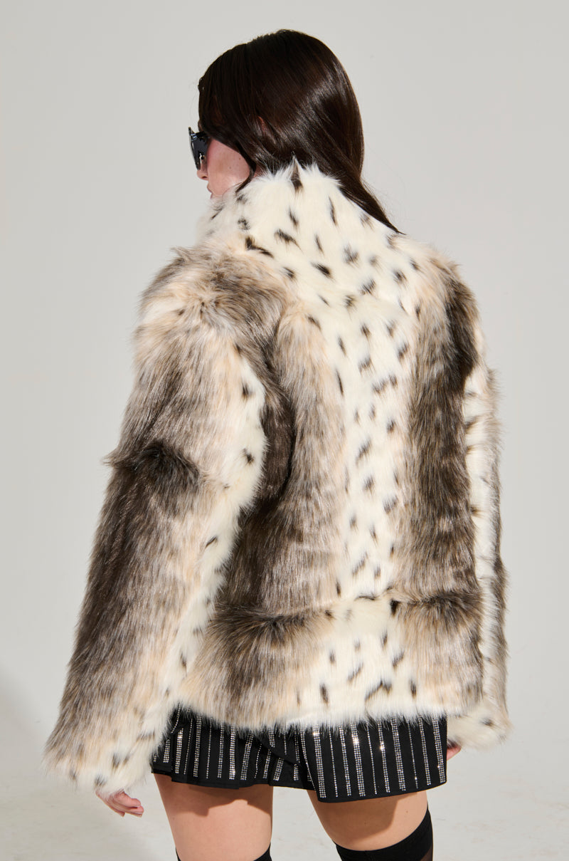 ELSIE FAUX FUR BOMBER