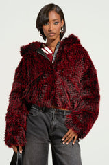 NIKKI FAUX FUR BOMBER