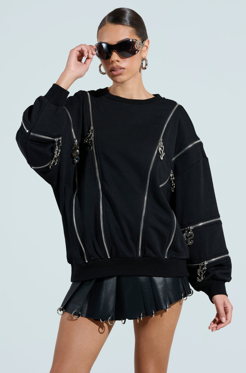 UNZIP ME SWEATSHIRT