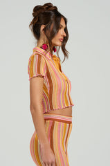 PALOMA KNIT COLLARED TOP