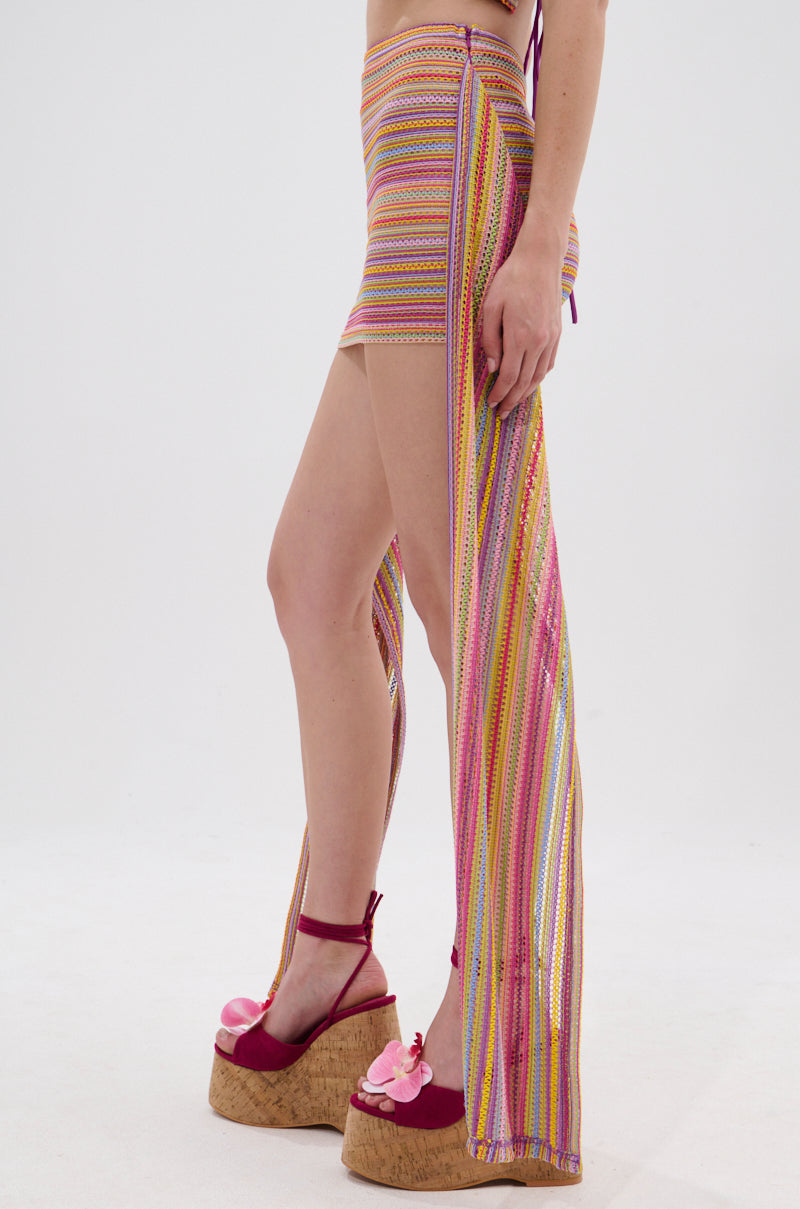 MORNING SHINE CROCHET MINI SKIRT