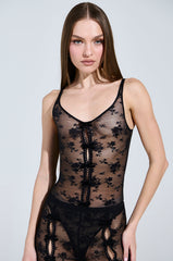 YOU WILL SEE LACE BODYSUIT IN BLACK