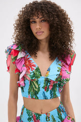 SOMETHING FEELS RIGHT FLORAL BLOUSE