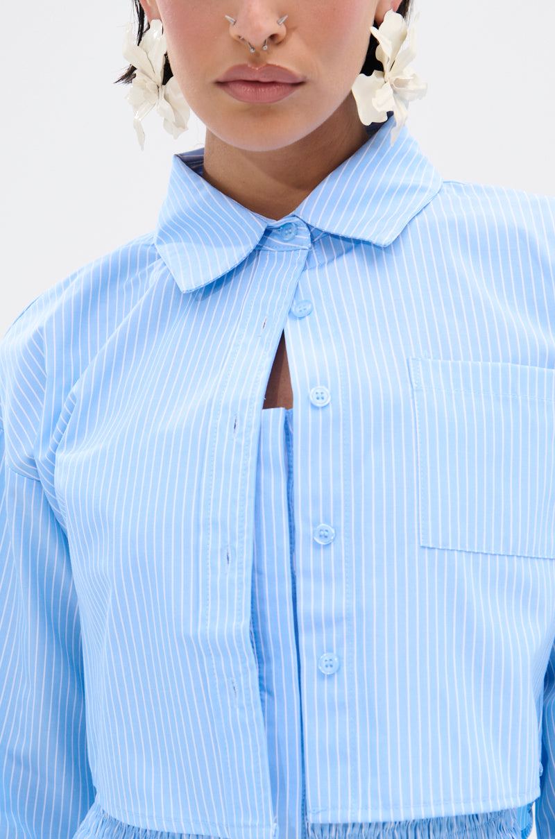 ASHLEY BUTTON DOWN TOP