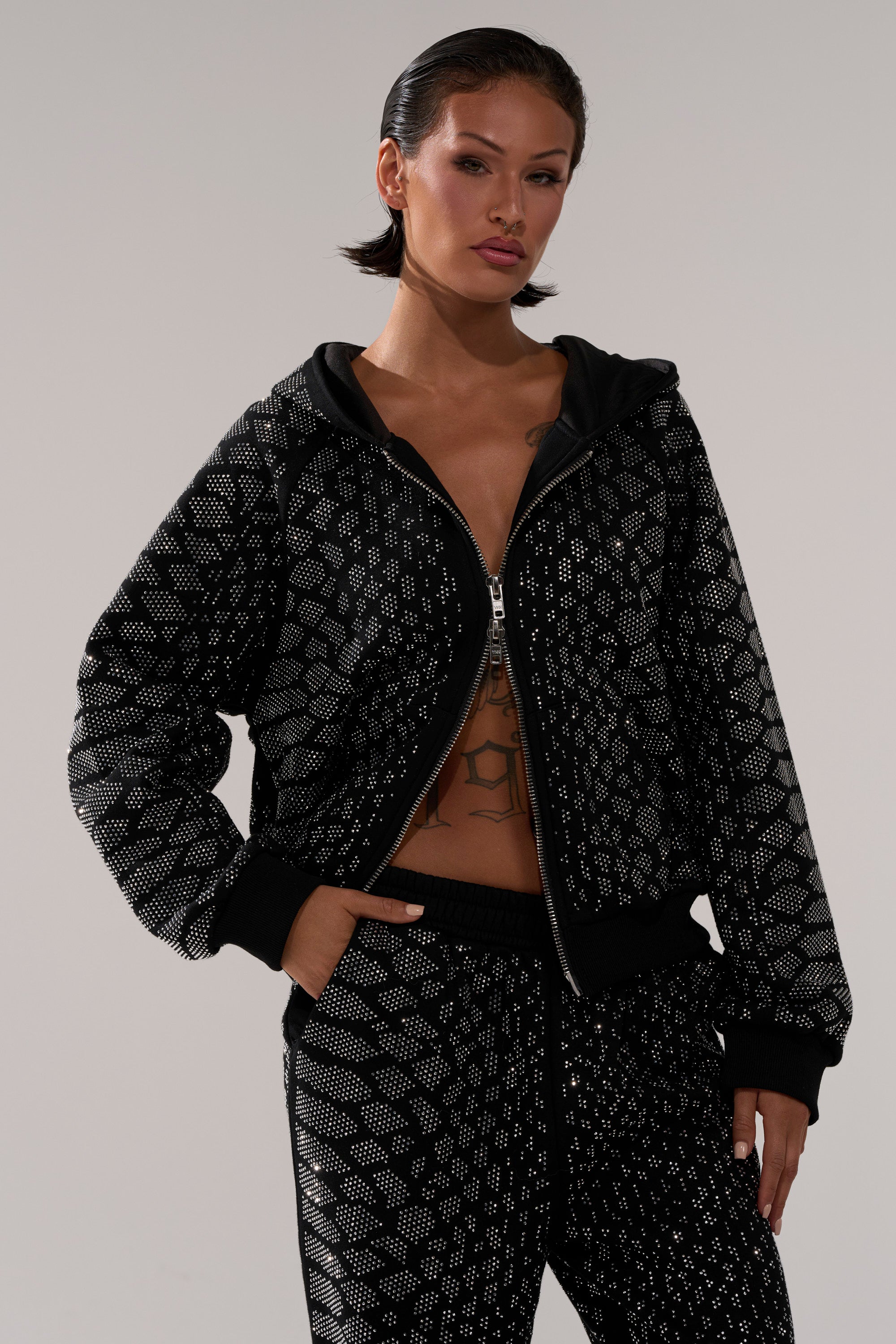 SNEAKY LITTLE SNAKE ZIP UP SWEATSHIRT