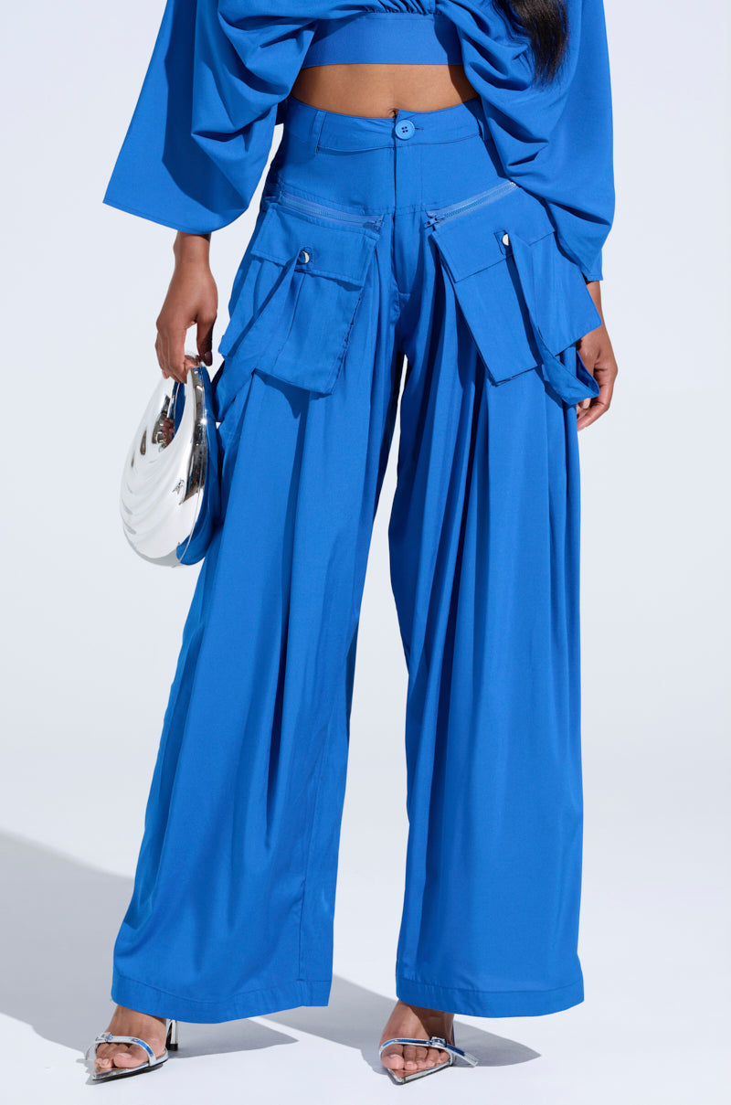 TALK ABOUT ME BLUE TROUSER