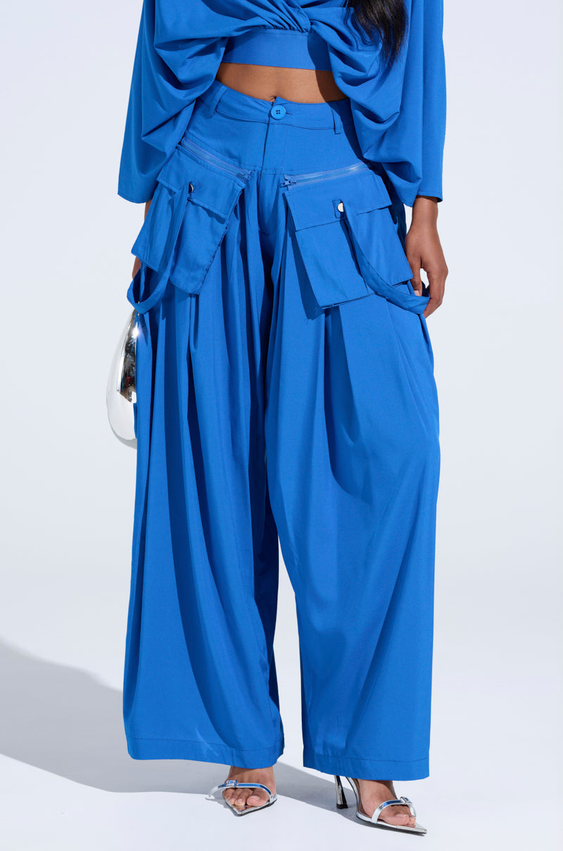 TALK ABOUT ME BLUE TROUSER